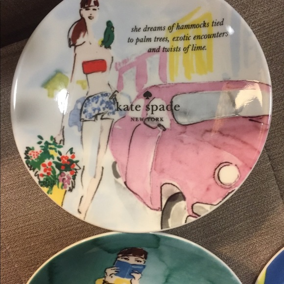 Kate Spade Plates Set of 4 - Picture 2 of 5